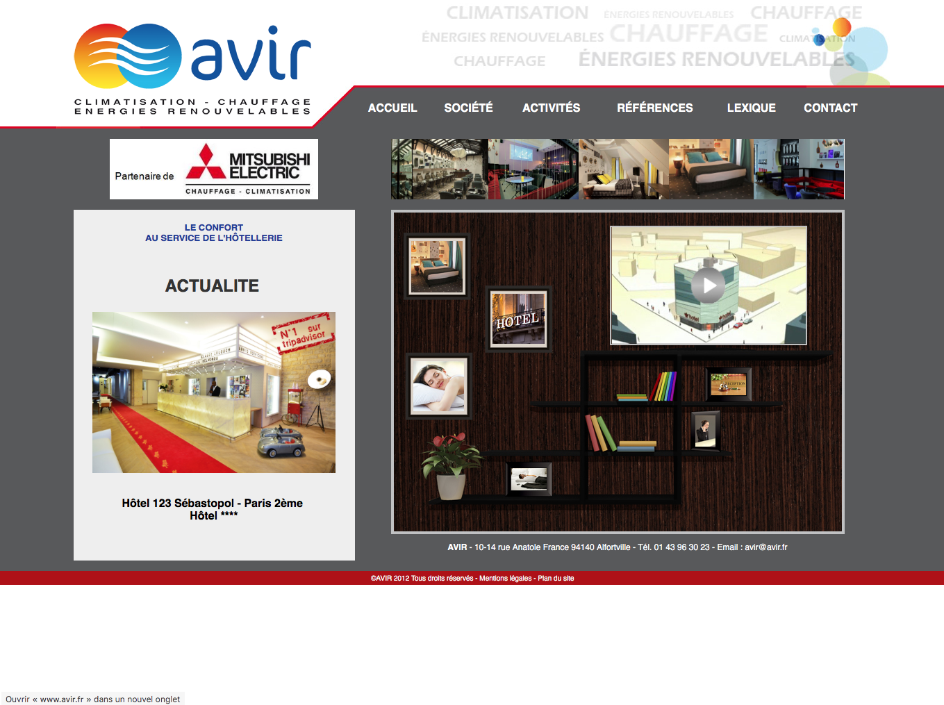 la société AVIR se spécialise dans le secteur informatique où les besoins en climatisation
